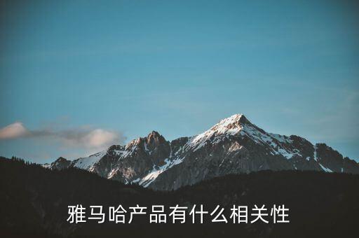 雅馬哈產(chǎn)品有什么相關(guān)性