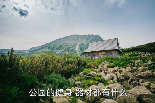  公園的健身 器材都有什么