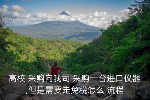 高校 采購向我司 采購一臺(tái)進(jìn)口儀器,但是需要走免稅怎么 流程