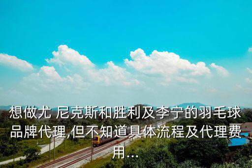 想做尤 尼克斯和勝利及李寧的羽毛球品牌代理,但不知道具體流程及代理費(fèi)用...