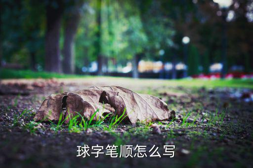 球字筆順怎么寫