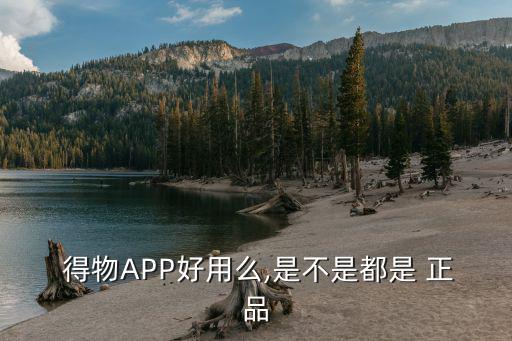  得物APP好用么,是不是都是 正品