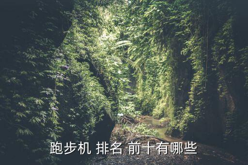 跑步機(jī) 排名 前十有哪些