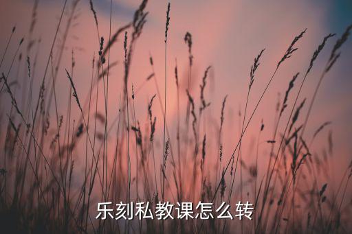 樂(lè)刻私教課怎么轉(zhuǎn)