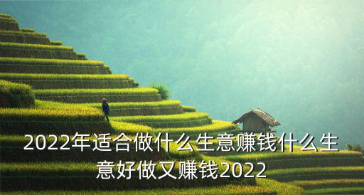 2022年適合做什么生意賺錢什么生意好做又賺錢2022