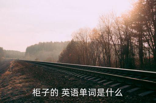 柜子的 英語單詞是什么