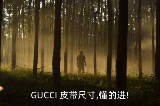 GUCCI 皮帶尺寸,懂的進!