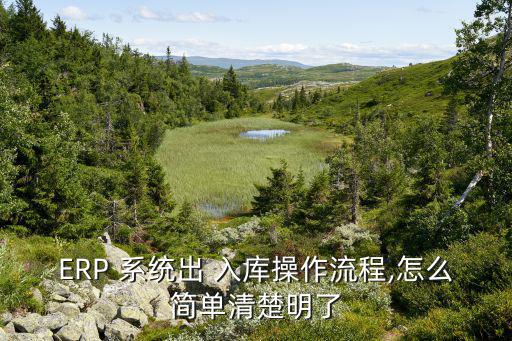 ERP 系統(tǒng)出 入庫(kù)操作流程,怎么簡(jiǎn)單清楚明了