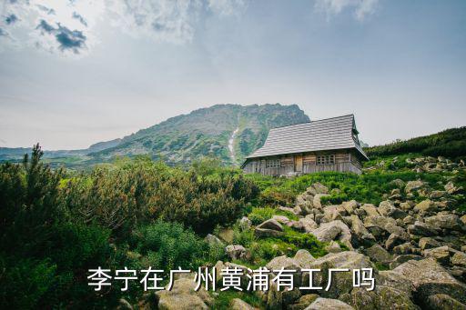 李寧在廣州黃浦有工廠嗎