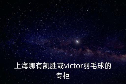 上海哪有凱勝或victor羽毛球的專(zhuān)柜