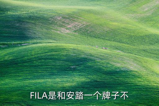 FILA是和安踏一個(gè)牌子不