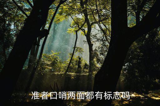  準(zhǔn)者口哨兩面都有標(biāo)志嗎