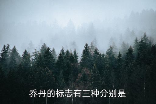 喬丹的標(biāo)志有三種分別是