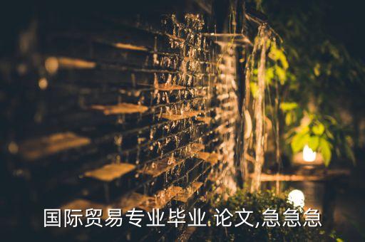 國(guó)際貿(mào)易專業(yè)畢業(yè) 論文,急急急