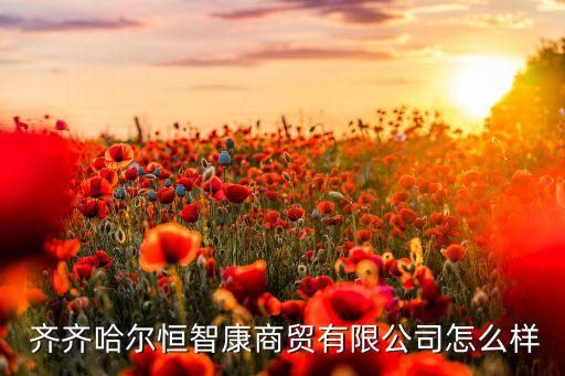  齊齊哈爾恒智康商貿(mào)有限公司怎么樣