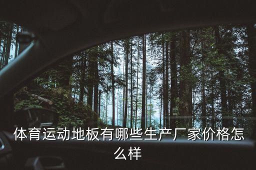  體育運動地板有哪些生產(chǎn)廠家價格怎么樣