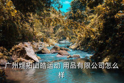 廣州煜拓山皓運動 用品有限公司怎么樣