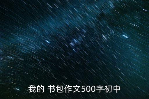 我的 書(shū)包作文500字初中